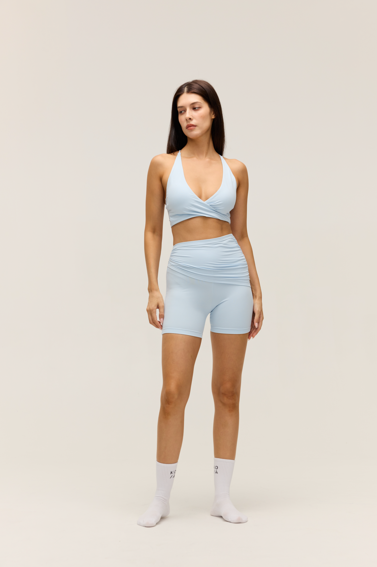 CROSS-BACK HALTER TANK|POWDER BLUE