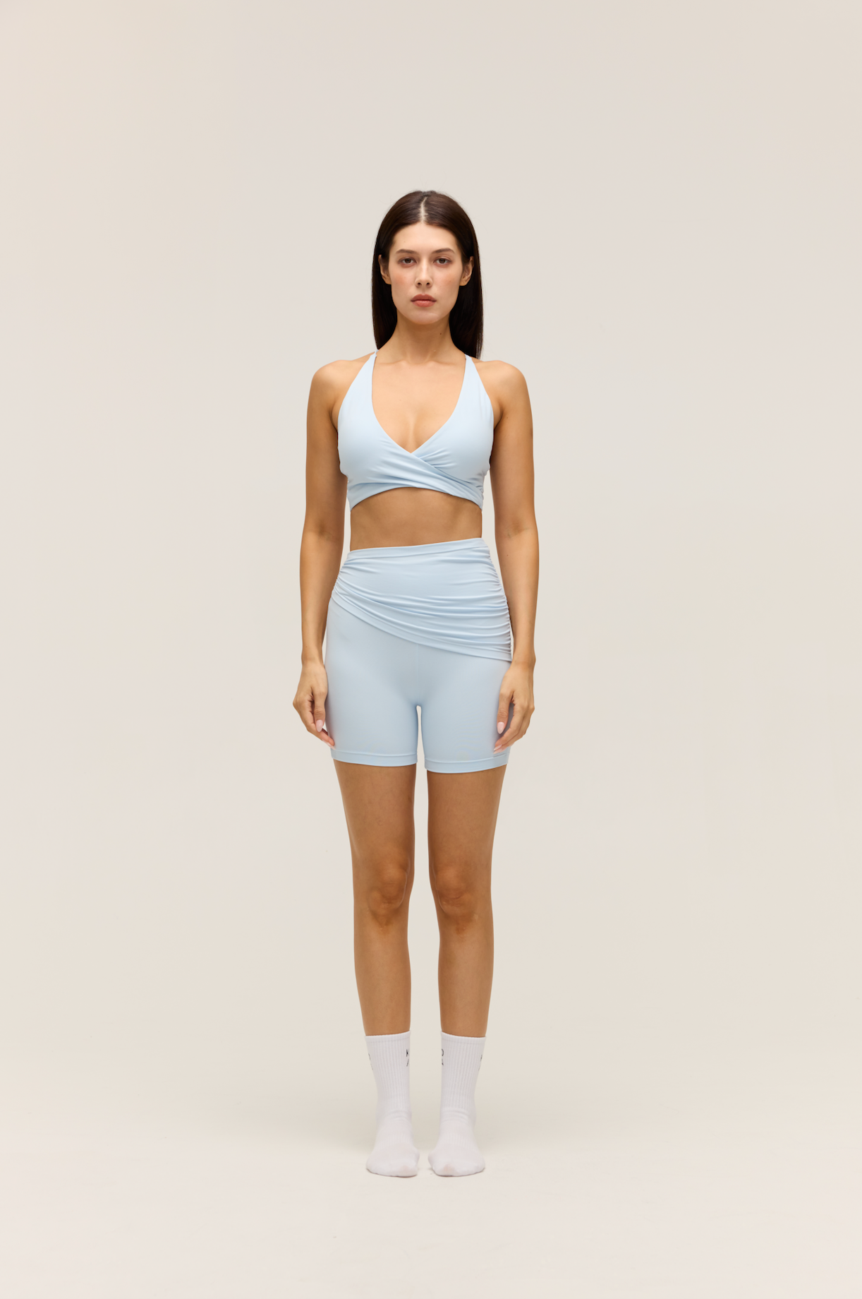 CROSS-BACK HALTER TANK|POWDER BLUE