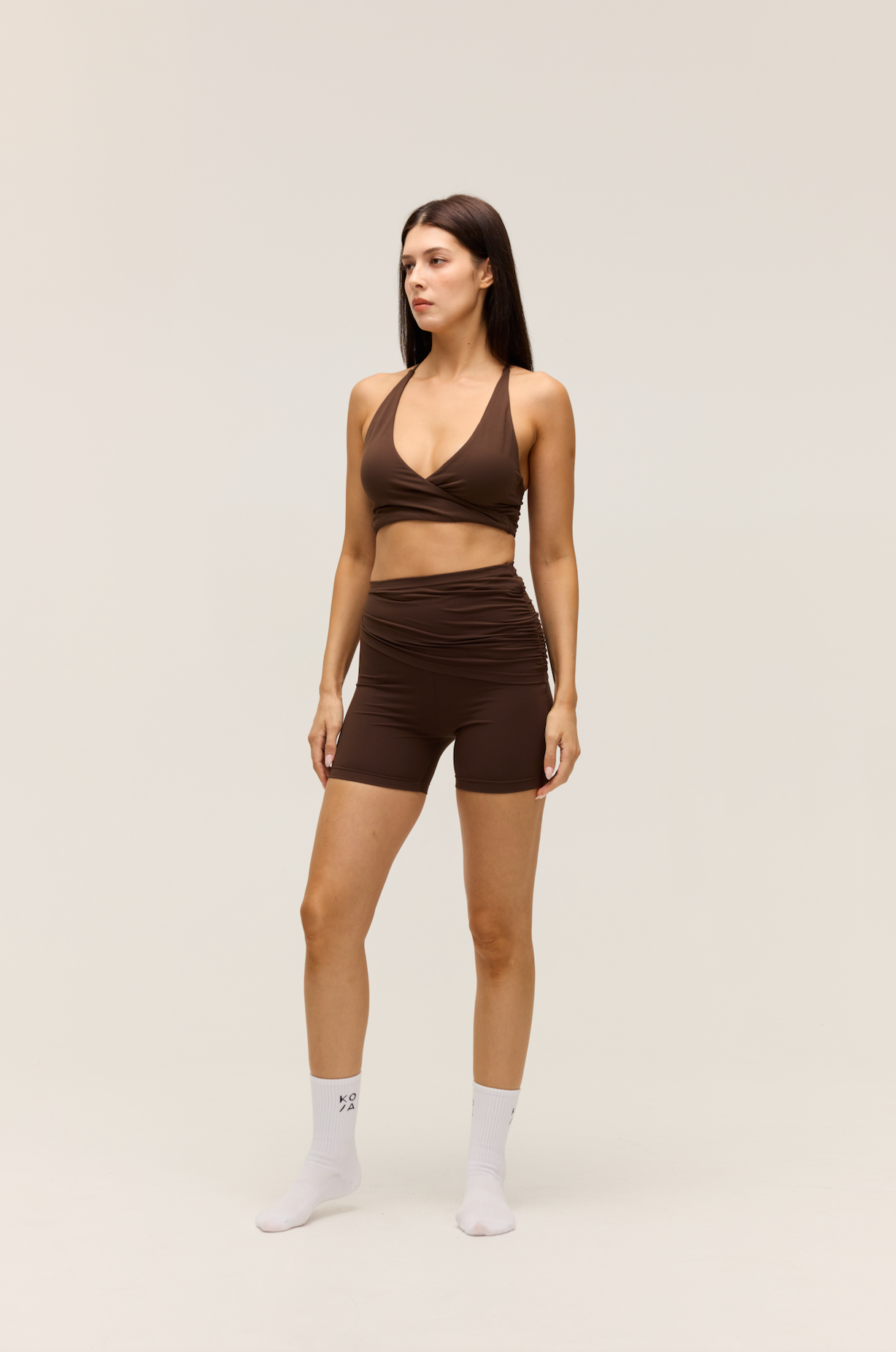 CROSS-BACK HALTER TANK|CHOCO