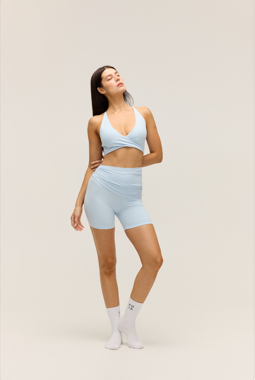 SCULPT SHORTS 4'' | POWDER BLUE