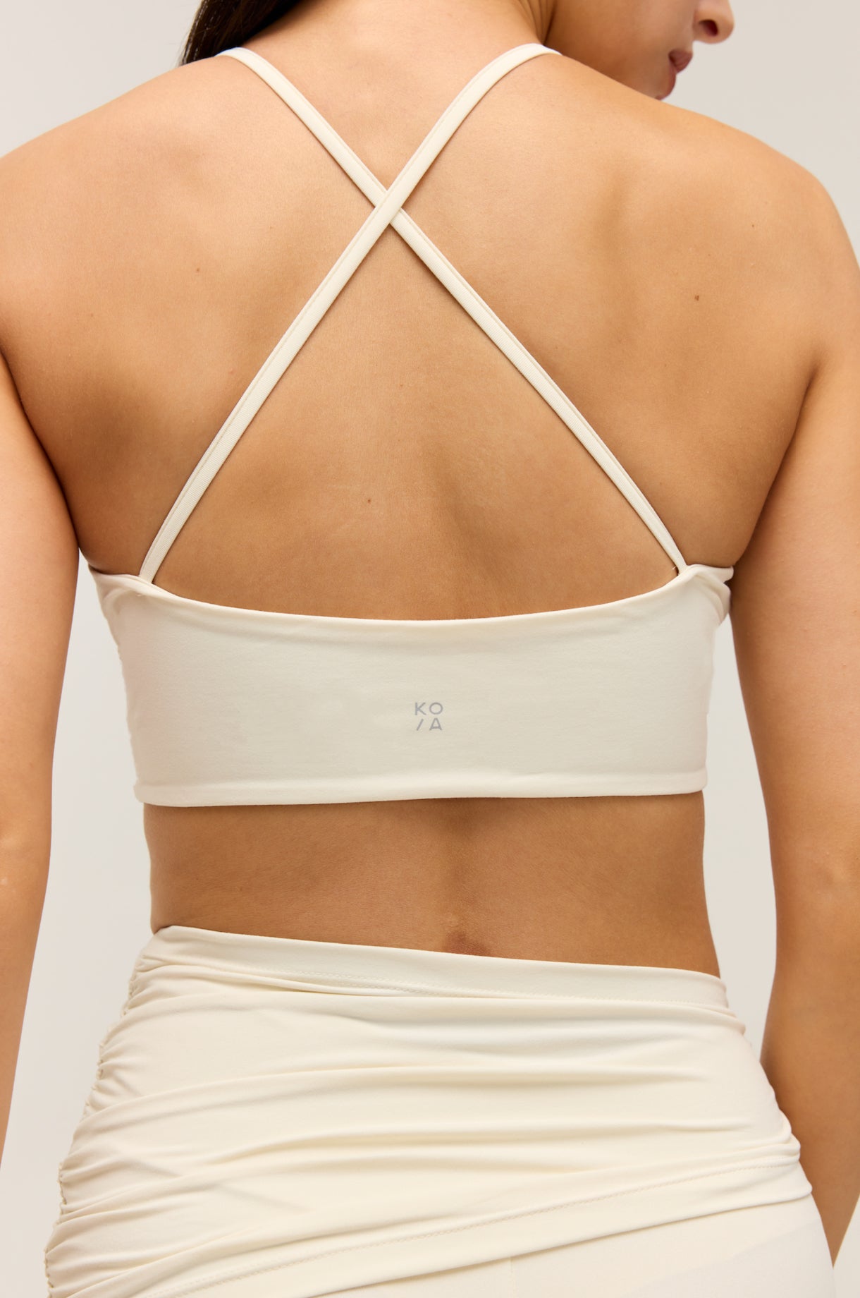 CROSS-BACK HALTER TANK｜SANDY WHITE